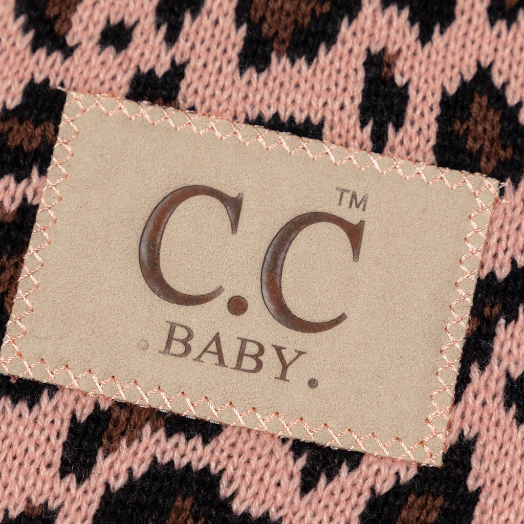 Home Leopard Knit Baby Blanket