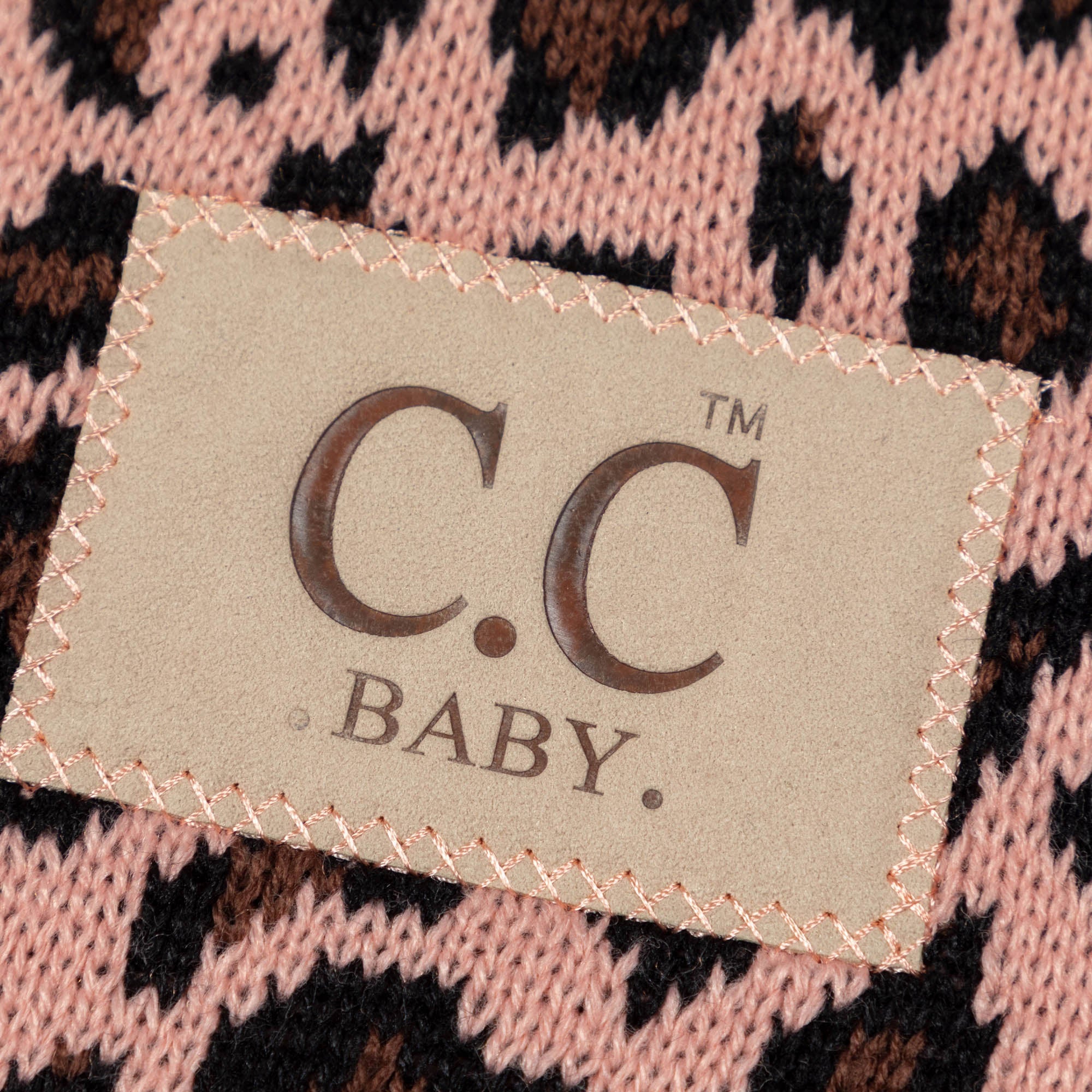 Home Leopard Knit Baby Blanket