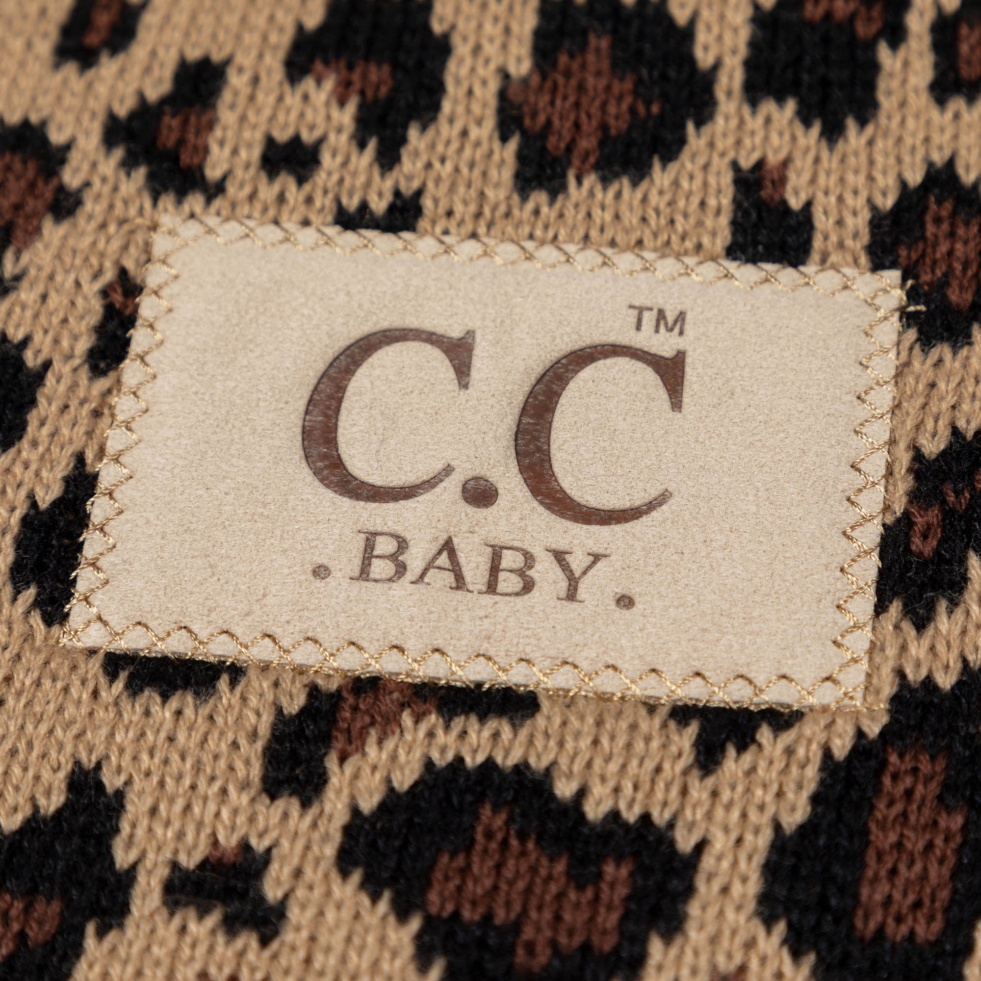 Home Leopard Knit Baby Blanket