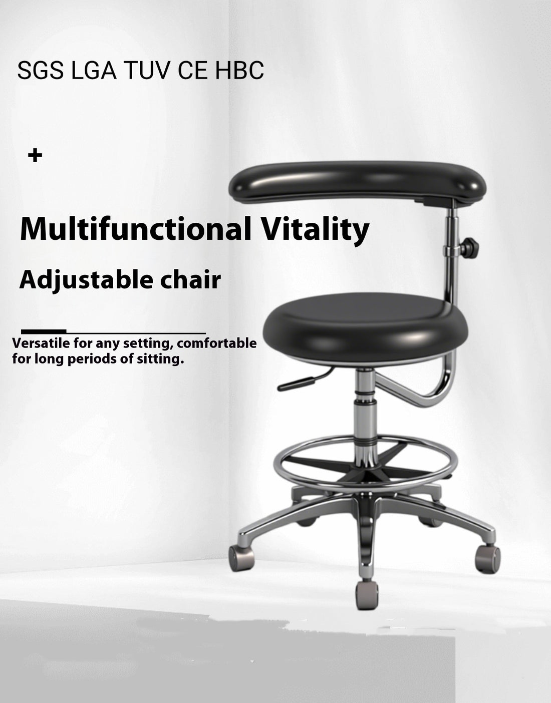 Dental Nurse Chair [Lift Seat] | Dentist &amp; Hospital Work Chair