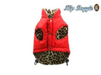 Red & Leopard Reversible Vest