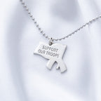 Supporting Our Troops Yellow Ribbon Necklace