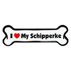 I Love My Dog Car Magnet: Breeds L - Z
