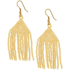 Brilliant Fringe Beaded Earrings