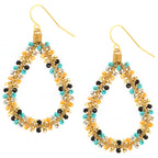 Double Beaded Teardrop Earrings