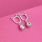Kitty Bell Sterling Silver Earrings