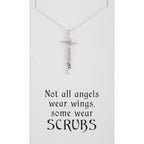 Healthcare Superhero Sterling Silver Necklace