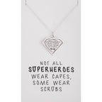 Healthcare Superhero Sterling Silver Necklace
