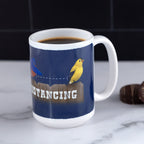 Social Distancing Bird Mug