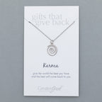 Mindfully Living Pewter Necklace