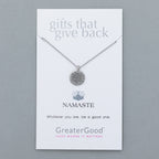 Mindfully Living Pewter Necklace