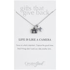 Grateful for the Journey Pewter Necklace
