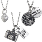 Grateful for the Journey Pewter Necklace