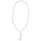 Mixed Metal Beads & Silk Cord Beige Necklace/Bracelet Wrap