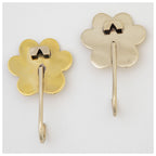 Love You Paw Print Mixed Metal Hook - Set of 2