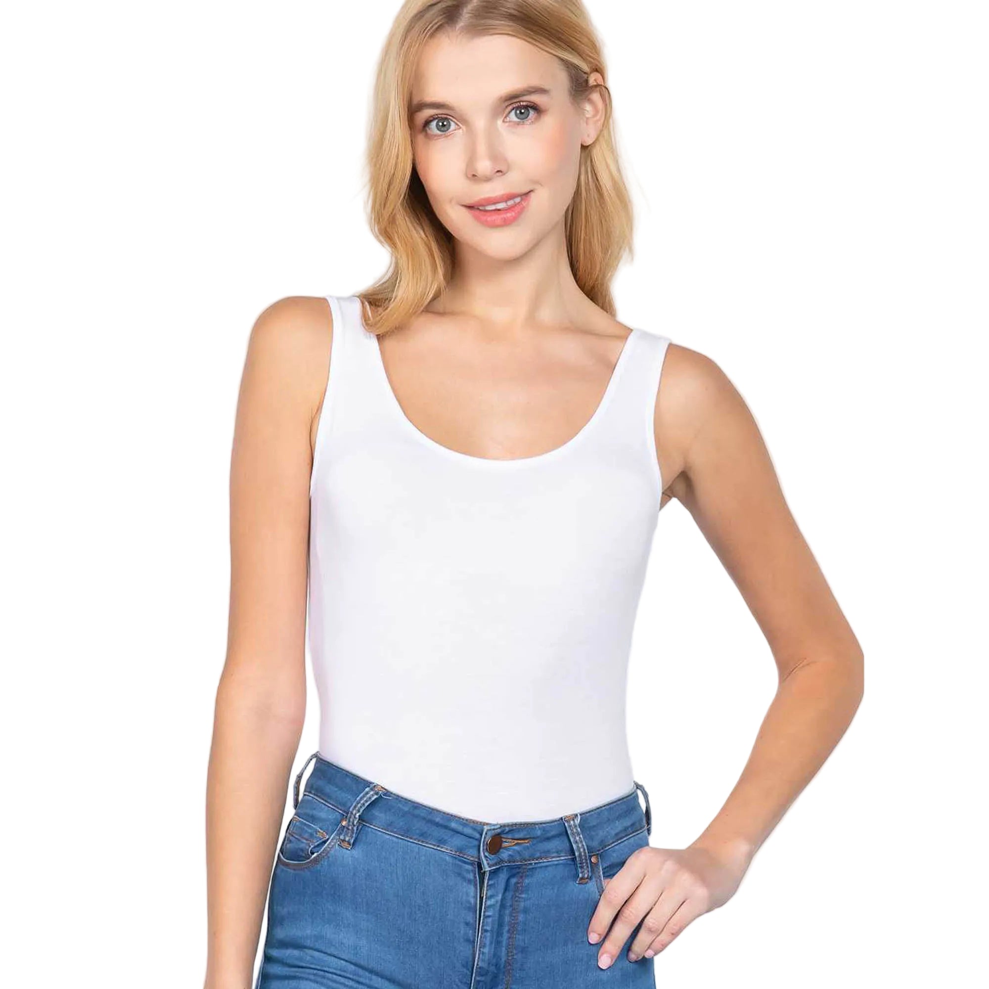 Women's Scoop Neck Tank Bodysuit