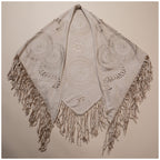 Oversized Vegan Leather Wrap with Fringe
