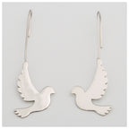 Dove Silhouette Sterling Earrings