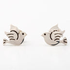 Dove Silhouette Sterling Earrings