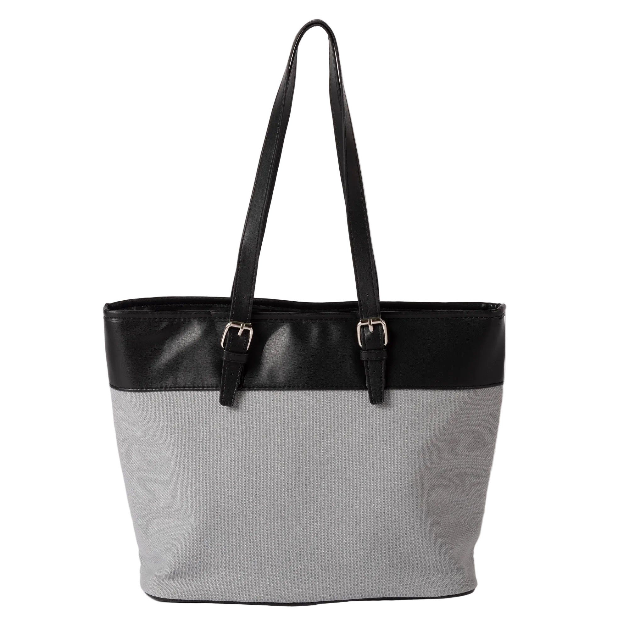 Classic Canvas & Faux Leather Tote