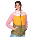 Puffy Chevron Pattern Vest