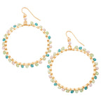 Gold-Plated Bohemian Crystal Earrings