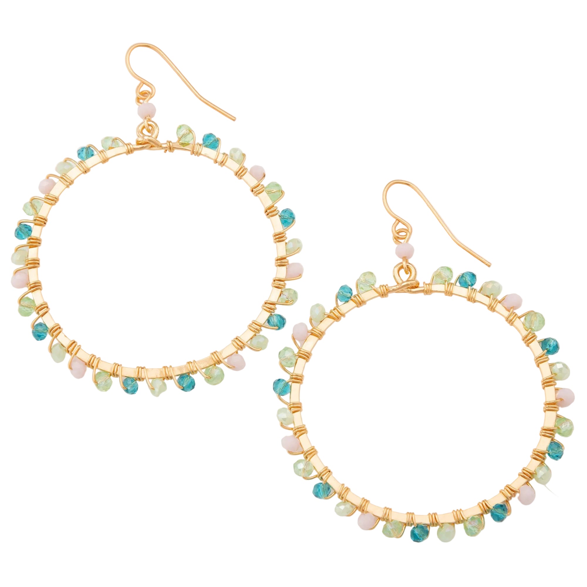 Gold-Plated Bohemian Crystal Earrings