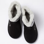 Paw Print Faux Suede Ankle Boots