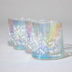 Pearl Iridescent Glass - Set of 4