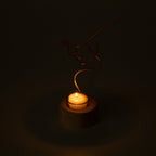 Silhouette Of Beauty Tealight Candle Holder