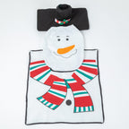 Holiday Snowman Bathroom Decor 3 Piece Set
