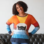 Peek-A-Boo Kitty Long Sleeve Top