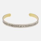 Cleverly Disguised Mixed Metal Cuff Bracelet