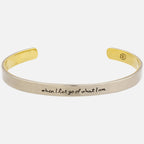 When I Let Go... Mixed Metals Cuff Bracelet