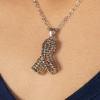 Outstanding Crystal Diabetes Awareness Necklace
