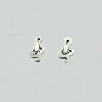 Treble Clef Sterling Silver Earrings