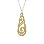 Water Ha Brass Necklace