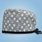 Cartoon Print Medical Scrub Cap