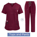 Women's Medical Scrub Uniform Set