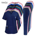 Women's Medical Scrub Uniform Set