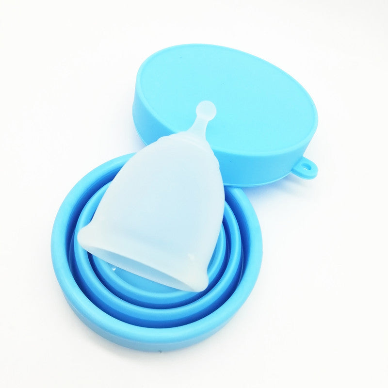 Medical Grade Silicone Menstrual Cup in black, reusable period care solution for comfortable menstrual management.