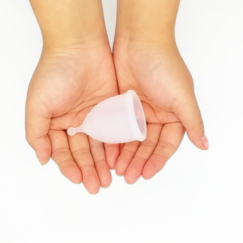Medical Grade Silicone Menstrual Cup in black, reusable period care solution for comfortable menstrual management.