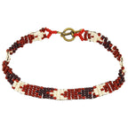 Haitian Bead Weaver Earth Tone Bracelet