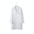White professional lab coat on white background
