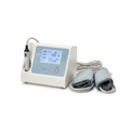 ABI ankle brachial index vascular testing machine with cuffs and Doppler probe on white background