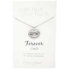 Infinite Strength of Love Pewter Necklace