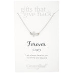 Infinite Strength of Love Pewter Necklace
