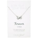 Infinite Strength of Love Pewter Necklace