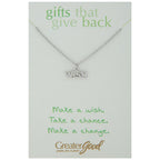 Inspirational Word Pewter Necklace