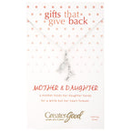 Mother & Daughter Silhouette Sterling Necklace